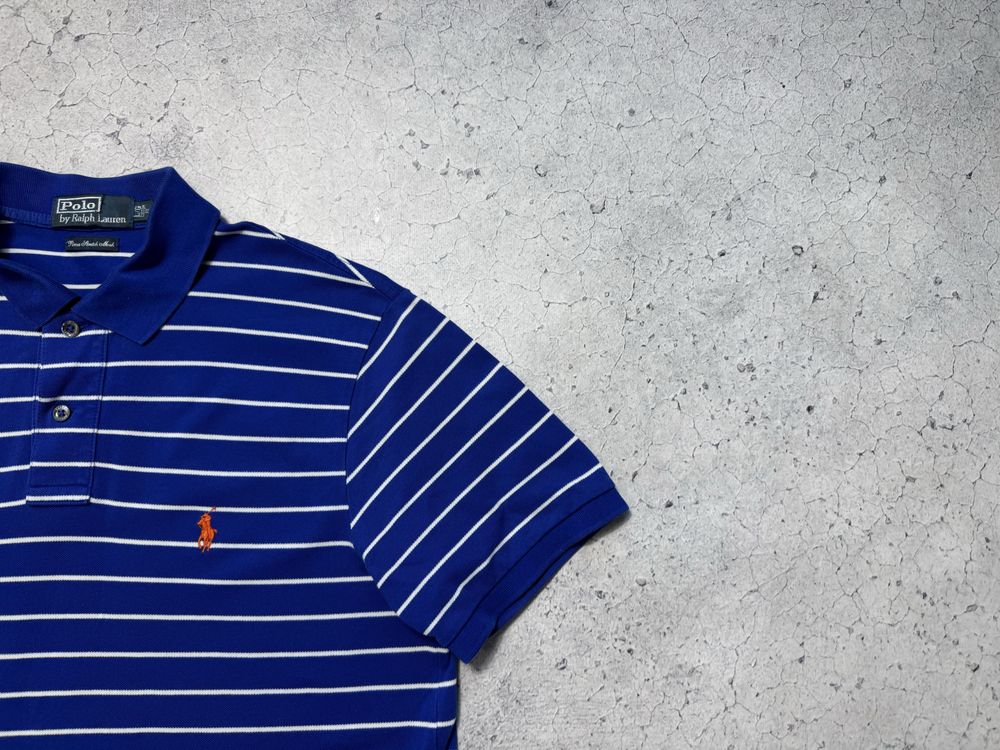 Мужская Футболка Polo Ralph Lauren Полосатая Оригинал Идеал M-L