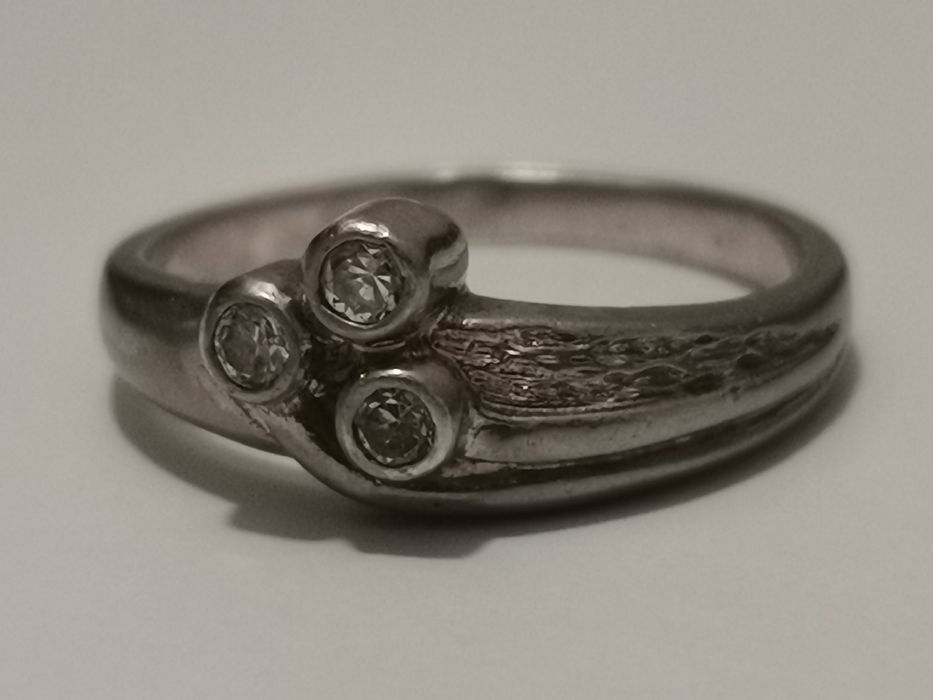 DD1191 uroczy srebrny pierścionek, srebro 925, R12
