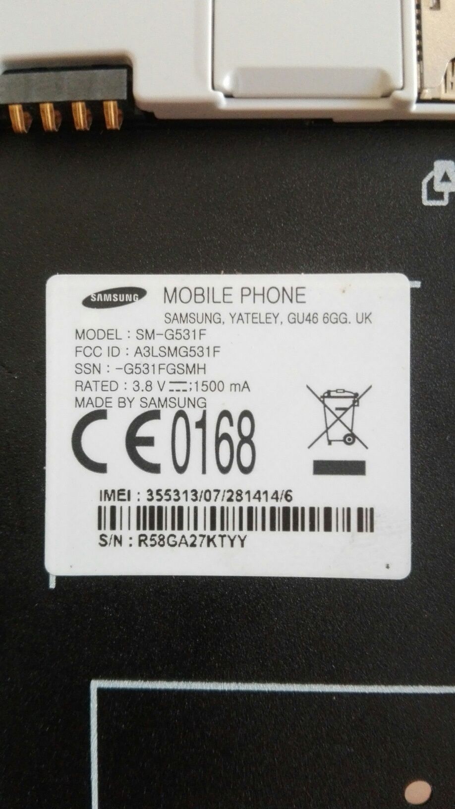 Sansung SM G531F