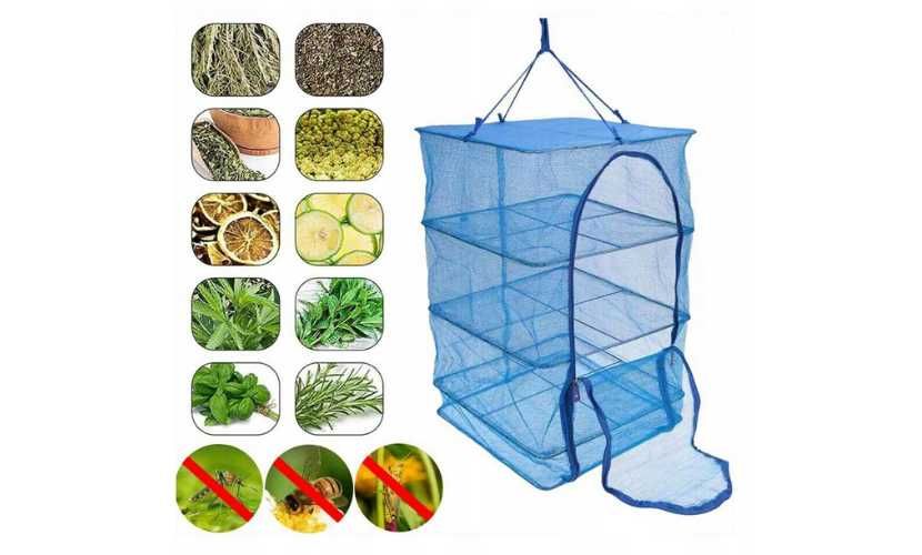Suszarka Siatkowa Duża Wytrzymała do Grzybów Owoców Ziół Wędkarstwa