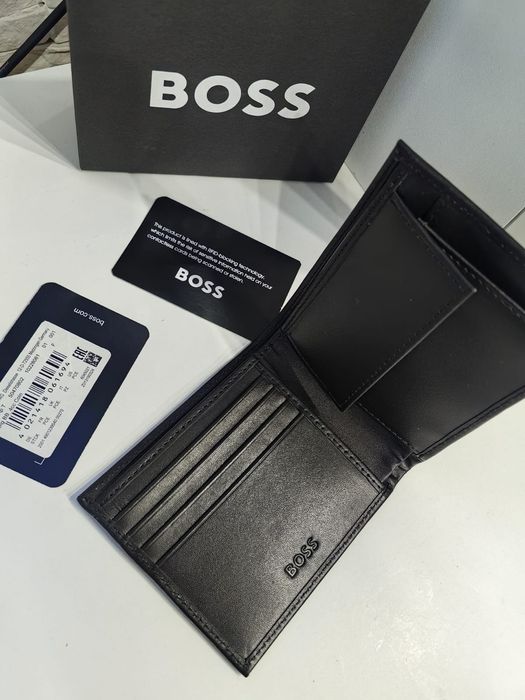 Portfel Męski  Boss 100% Skóra Naturalna