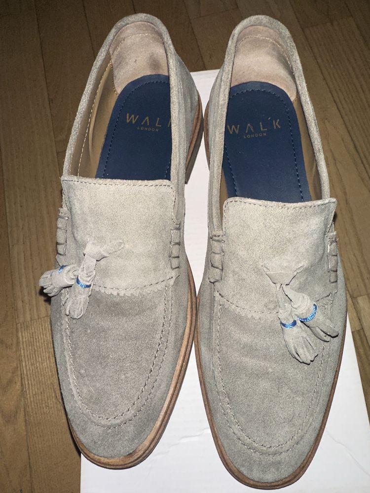 Derimod buty wizytowe żeglarskie eleganckie zamsz UK 8 EU 42,5