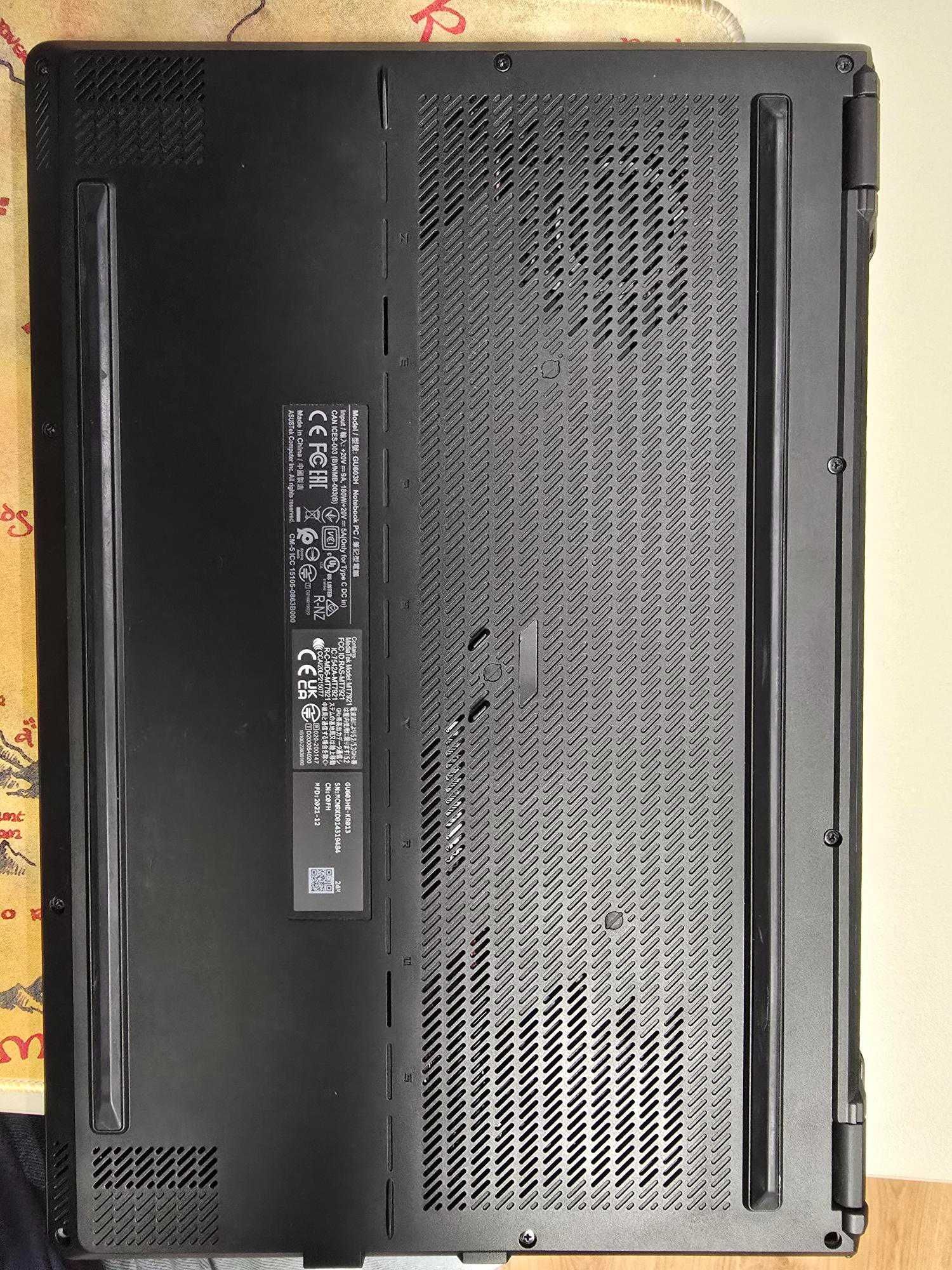 ASUS ROG Zephyrus M16 165Hz (RTX 3050) i7-11800H (RAM 32GB) 1.5TB m.2
