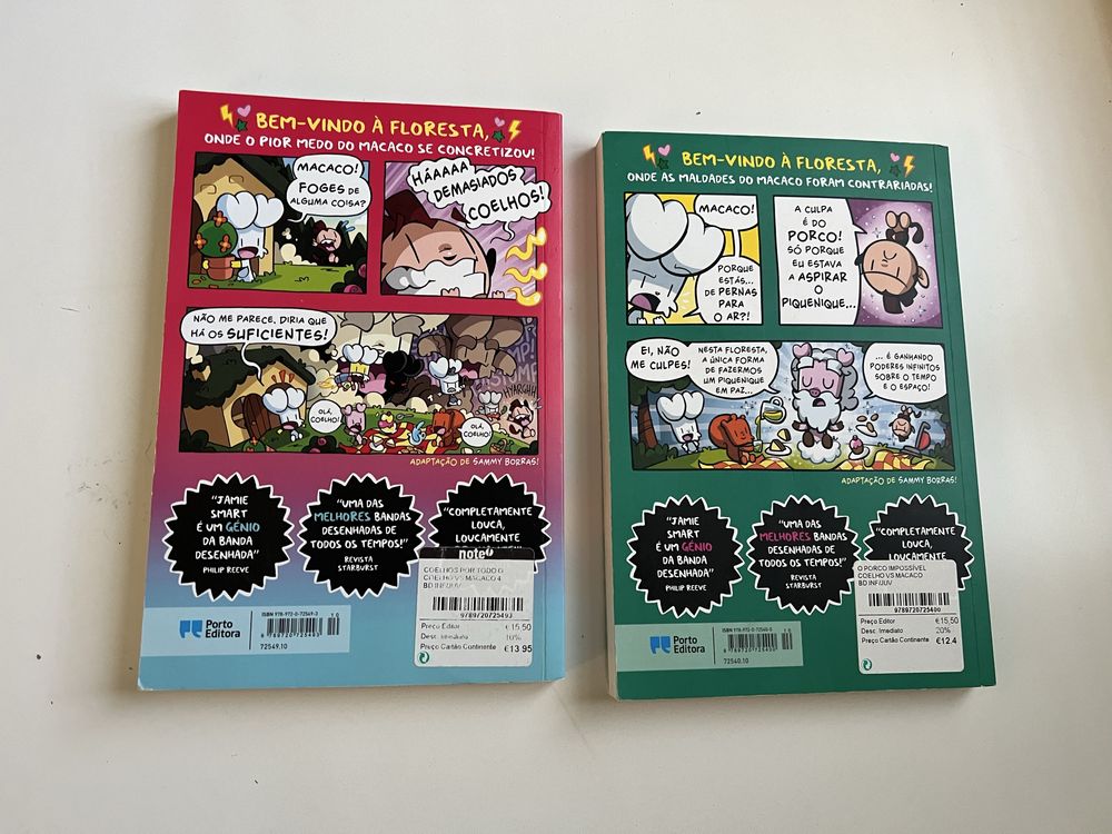 Livros do “Coelho macaco” Nr. 8 e 9