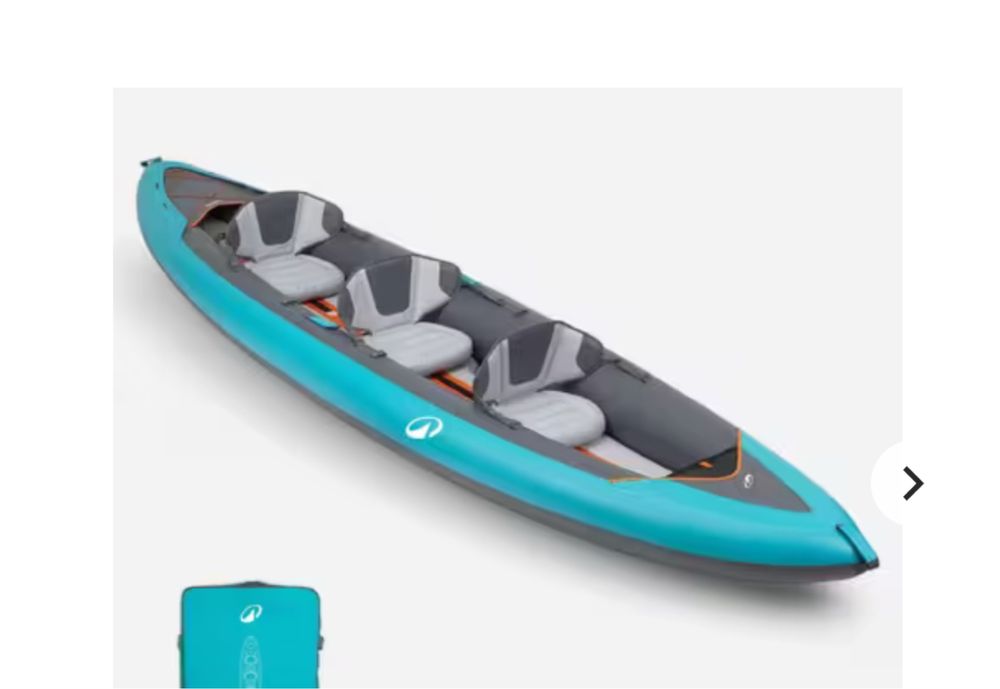 Kayake 3 lugares insuflavel caiaque canoa decathlon