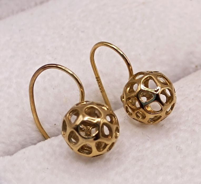 Złote kolczyki - SPOKO Lombard Pabianice skup złota