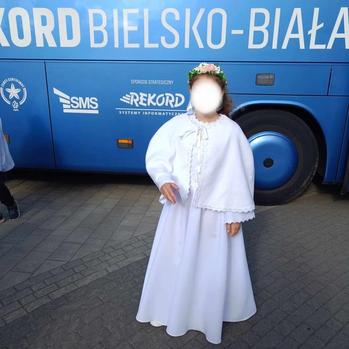 Wianek komunijny dla dziewczynki, piękny, lekki, ręcznie robiony