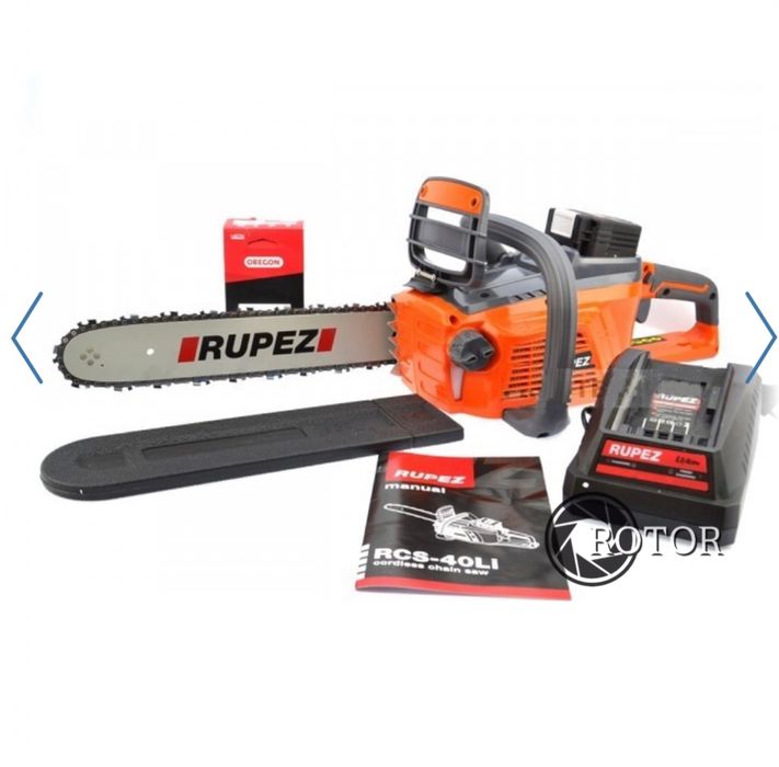Новая аккумуляторная цепная пила RUPEZ RCS-40Li гарантия Италия