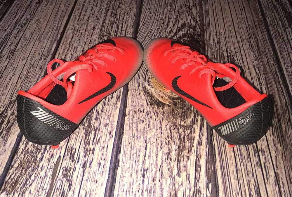 Кожаные бутсы nike mercurial для мальчика, размер 11,5 с(18 см)