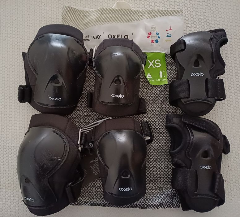Proteções para prática de skate, patins e trotinete