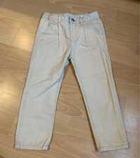 Spodnie chinos zara lniane hm 104