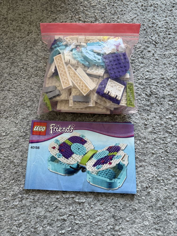 Unikat lego szkatułka organizer motylek 40156