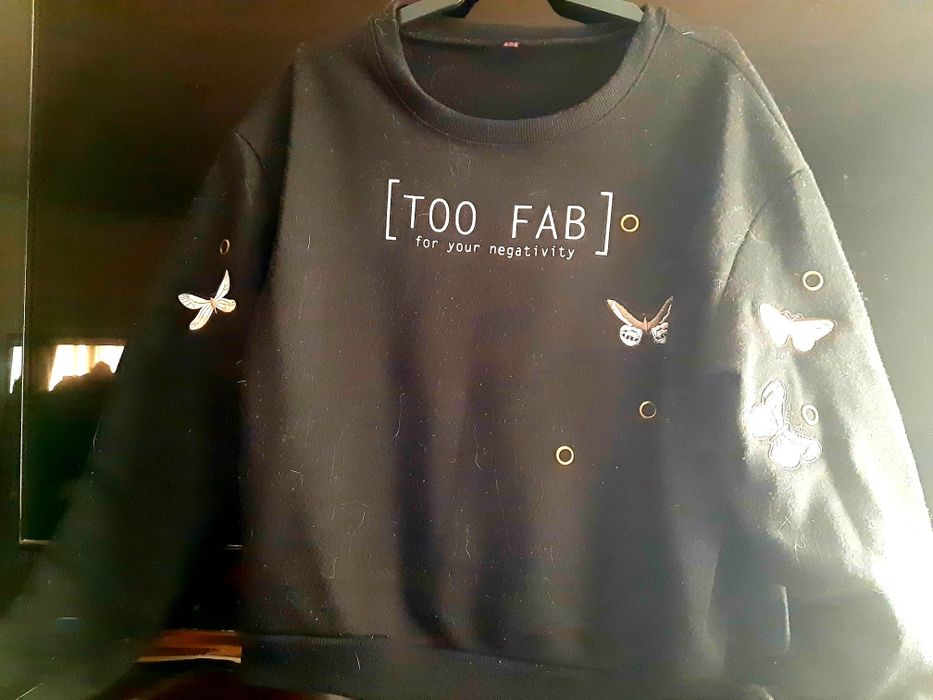 Sweat-shirt preta - Tamanho S