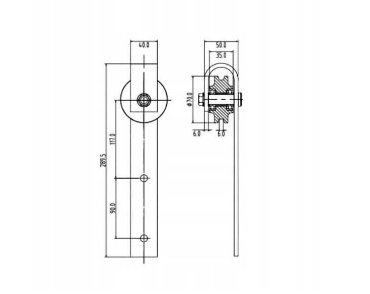 Nowoczesny system przesuwny do drzwi BARN DOOR