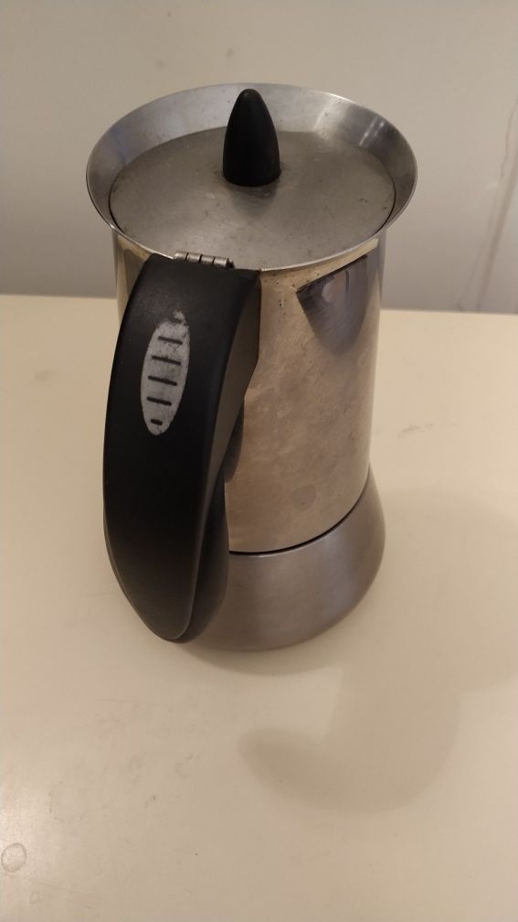 Máquina de café em aço inoxidável