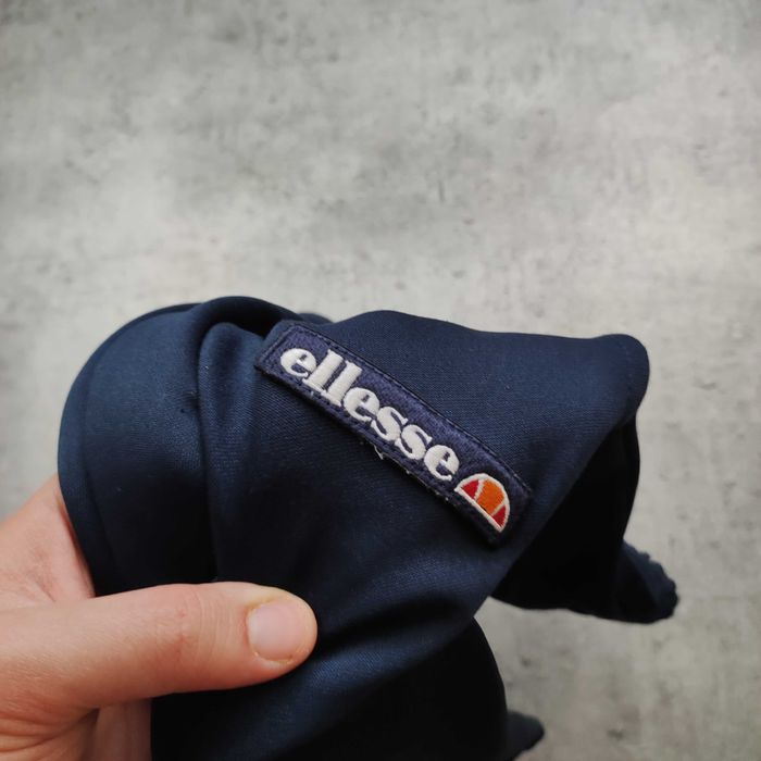 MĘSKIE Dresy Sportowe Joggery Granatowe Ellesse Lampas Suwak Casual