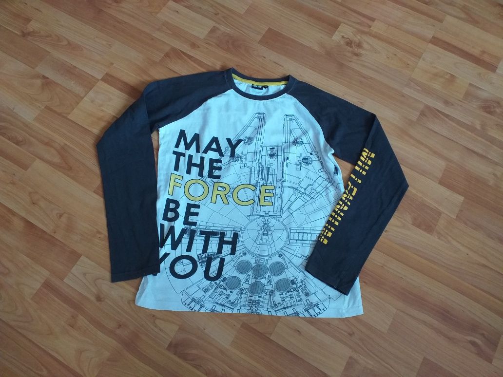 Longsleeve bluzka koszulka chłopięca Star Wars 158/164