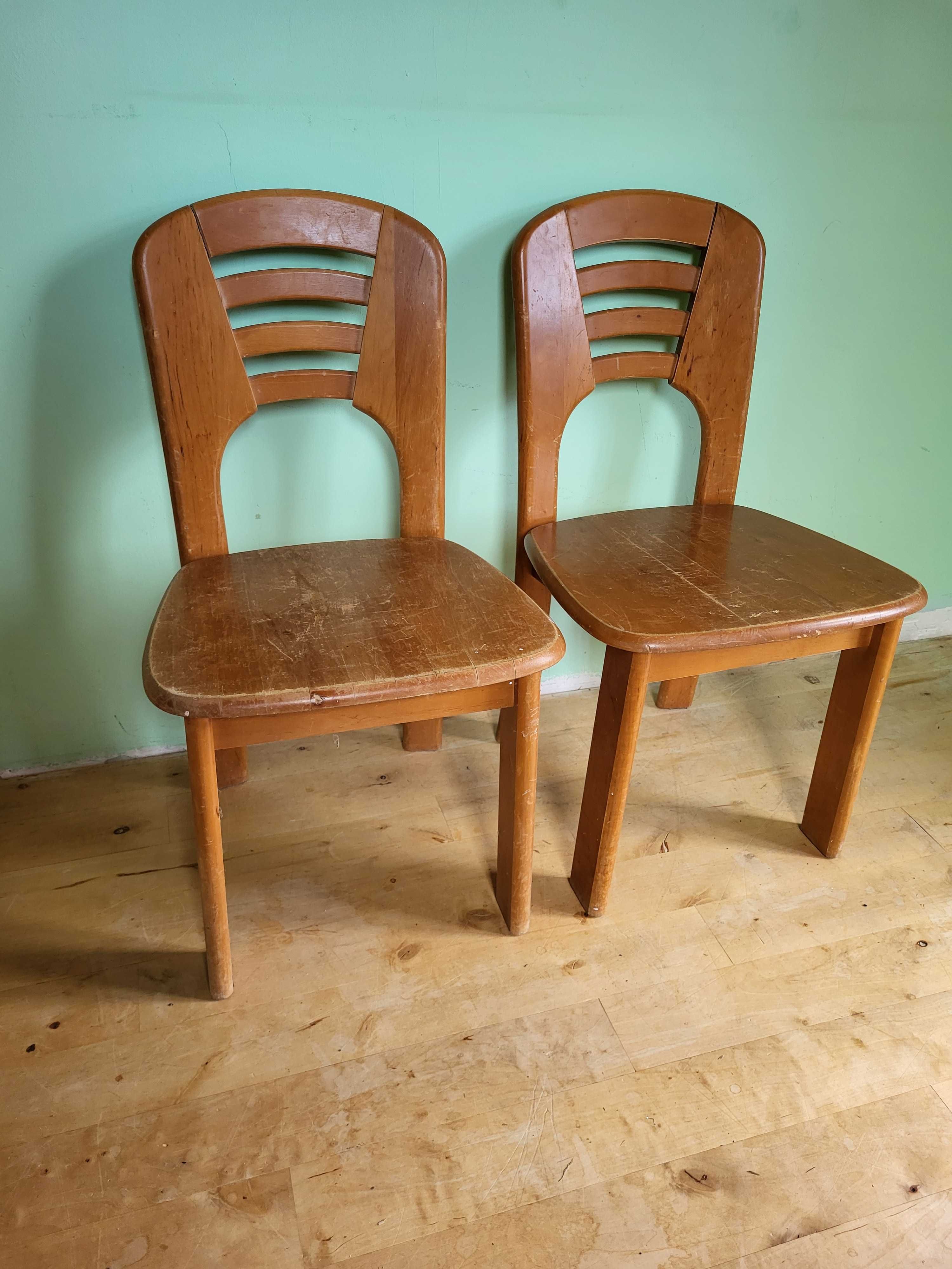 Dwa krzesła z czasów PRL - 55,-