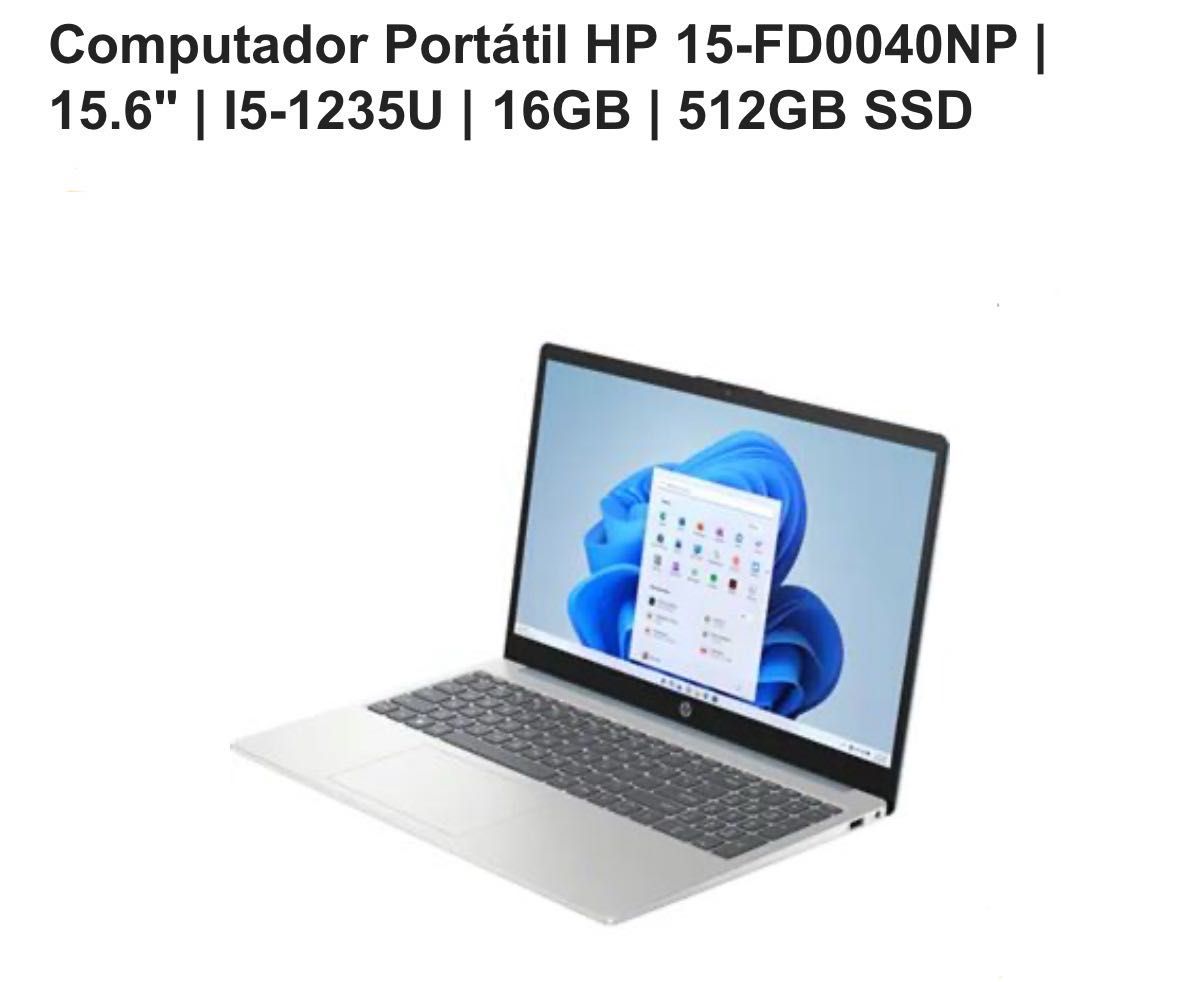 Laptop HP 15 FD-0040NP