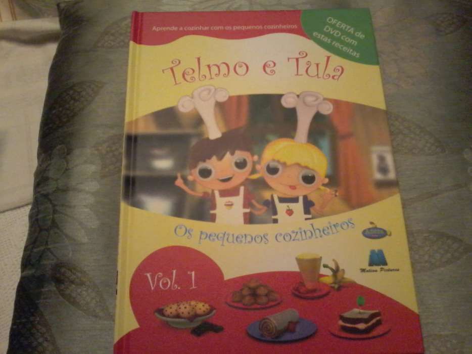 Livro infantil Telmo (receitas e CD) + Capuc. Verm. (5 € cada)