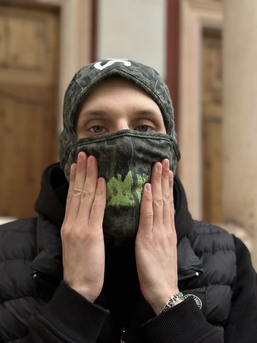 Балаклава Суприм Термо хамелион Снуд Supreme зеленый теплый зимняя баф