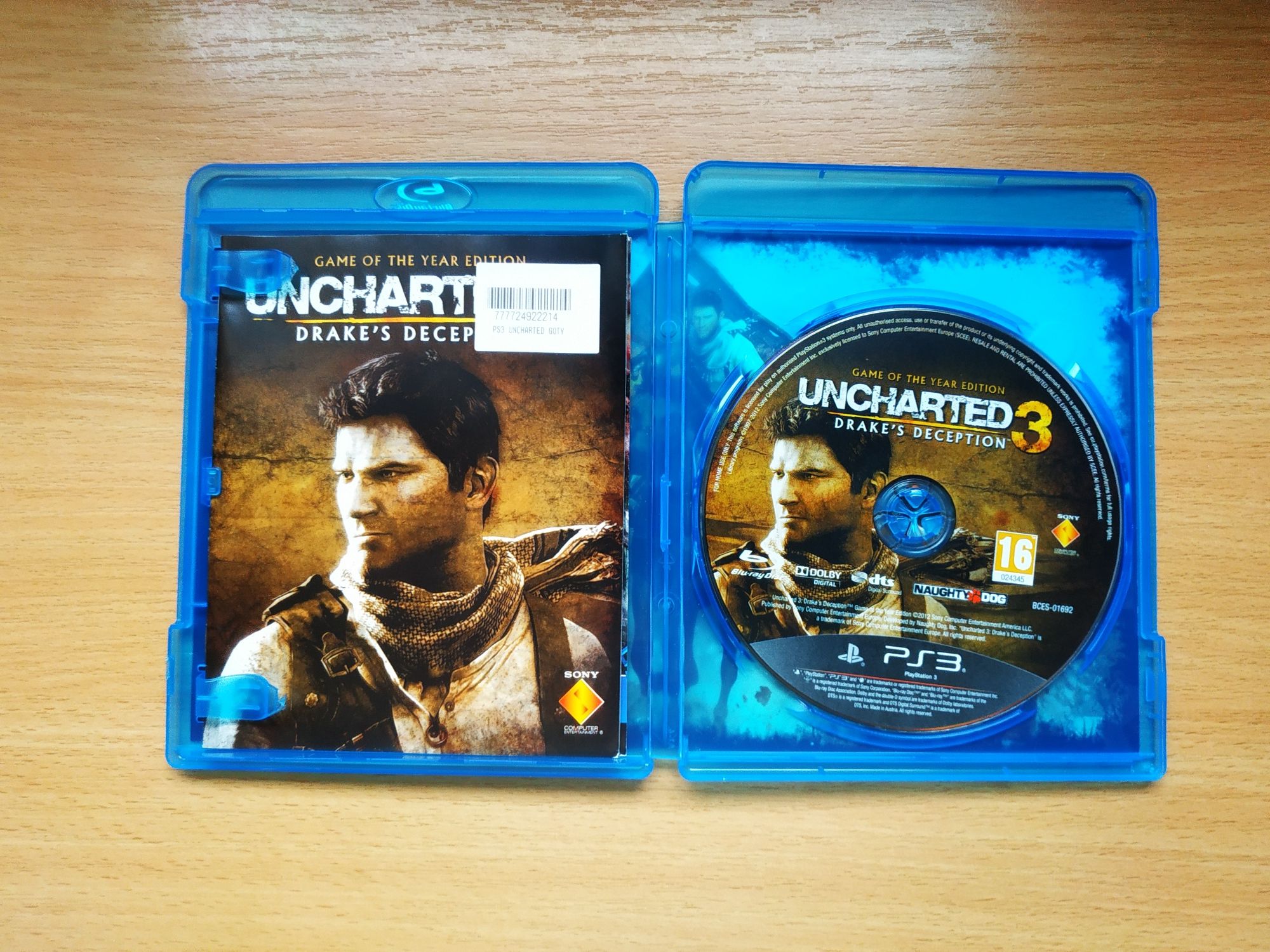 Uncharted 3 ps3, stan bardzo dobry, możliwa wysyłka przez olx