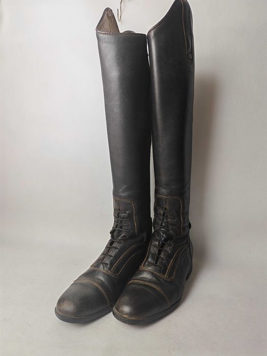 Oficerki Felix Buhler brązowe skórzane rozmiar 39 stan dostateczny