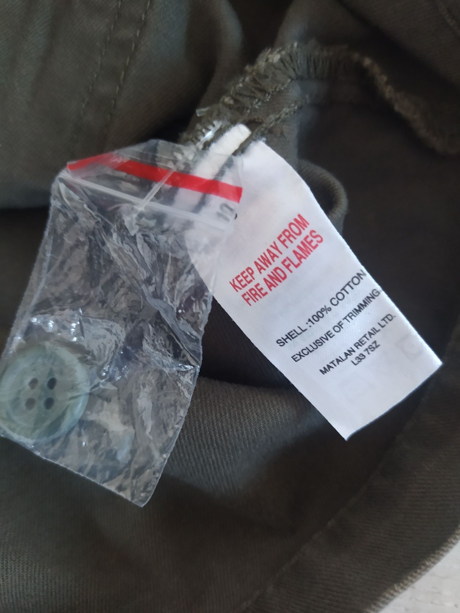 Parka kurtka militarna khaki bawełna r.38