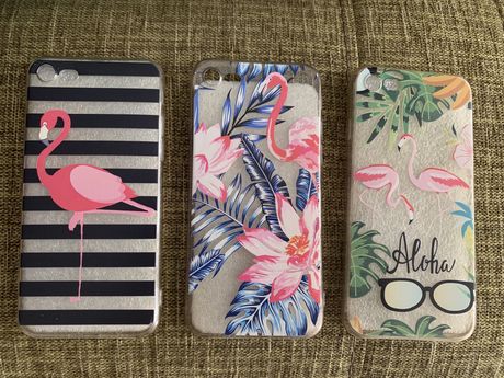 3 capas flamingos Iphone 7