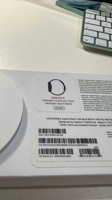 Apple Watch 8 45 mm GPS + Cellular Midnight Stan IDEALNY