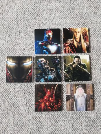 Podkładki karty obrazki Avengers Marvel władca pierścieni Gandalf Loki