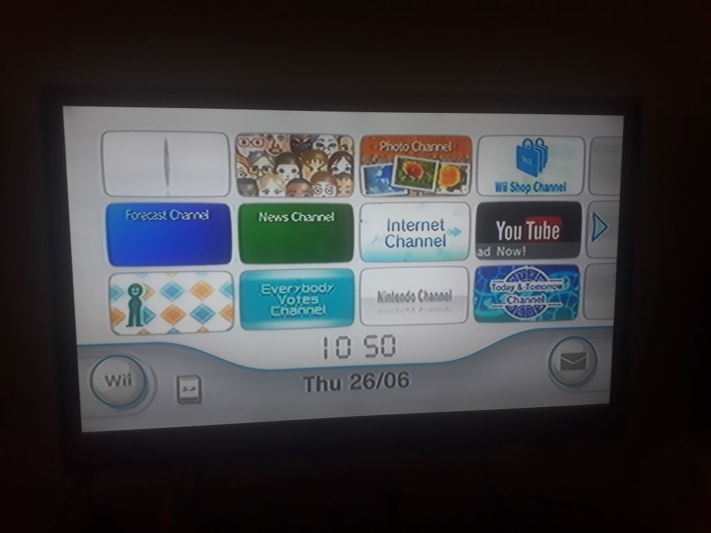 Consola Nintendo Wii com avaria.