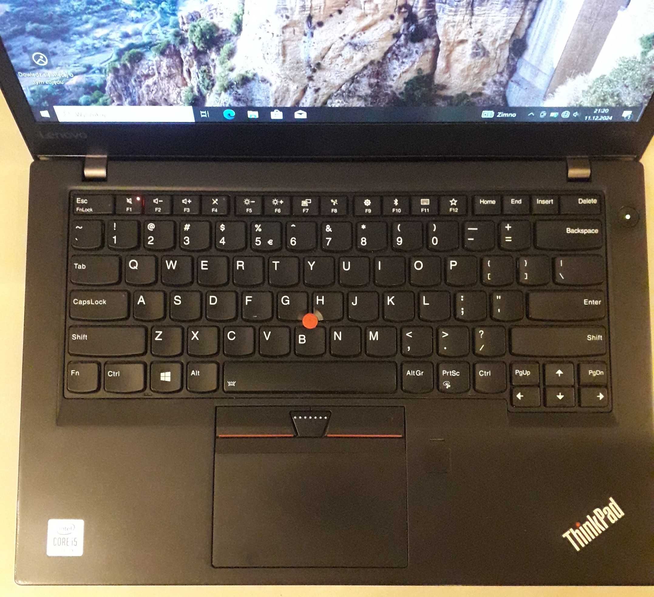 Laptop ThinkPad T470s i5 7200U 8GB 256GB SSD 1920x1080 BAT 3-5H WIN 10