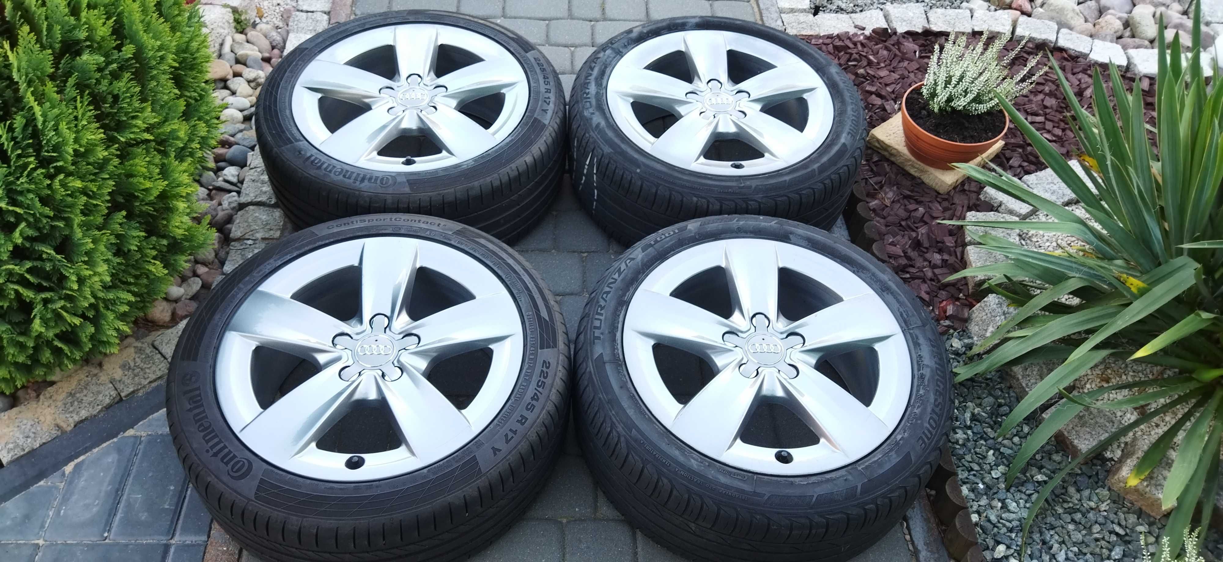 5x112 17 Cali Koła Alu 225/45/17 Audi A3 VW Golf V Touran Oryginał