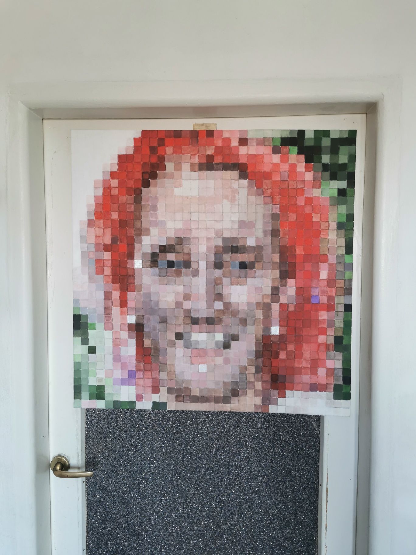 Michał Wiśniewski portret piksele mozaika 70x70 cm Ich Troje