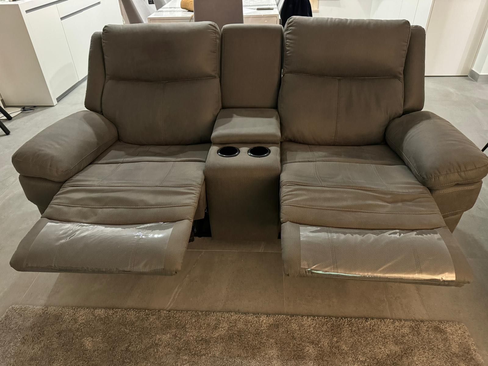 sofa cinza semi nova