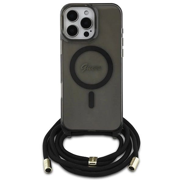 Guess GUHMP16LHCTSGNSK iPhone 16 Pro 6.3" czarny/black hardcase Crossb