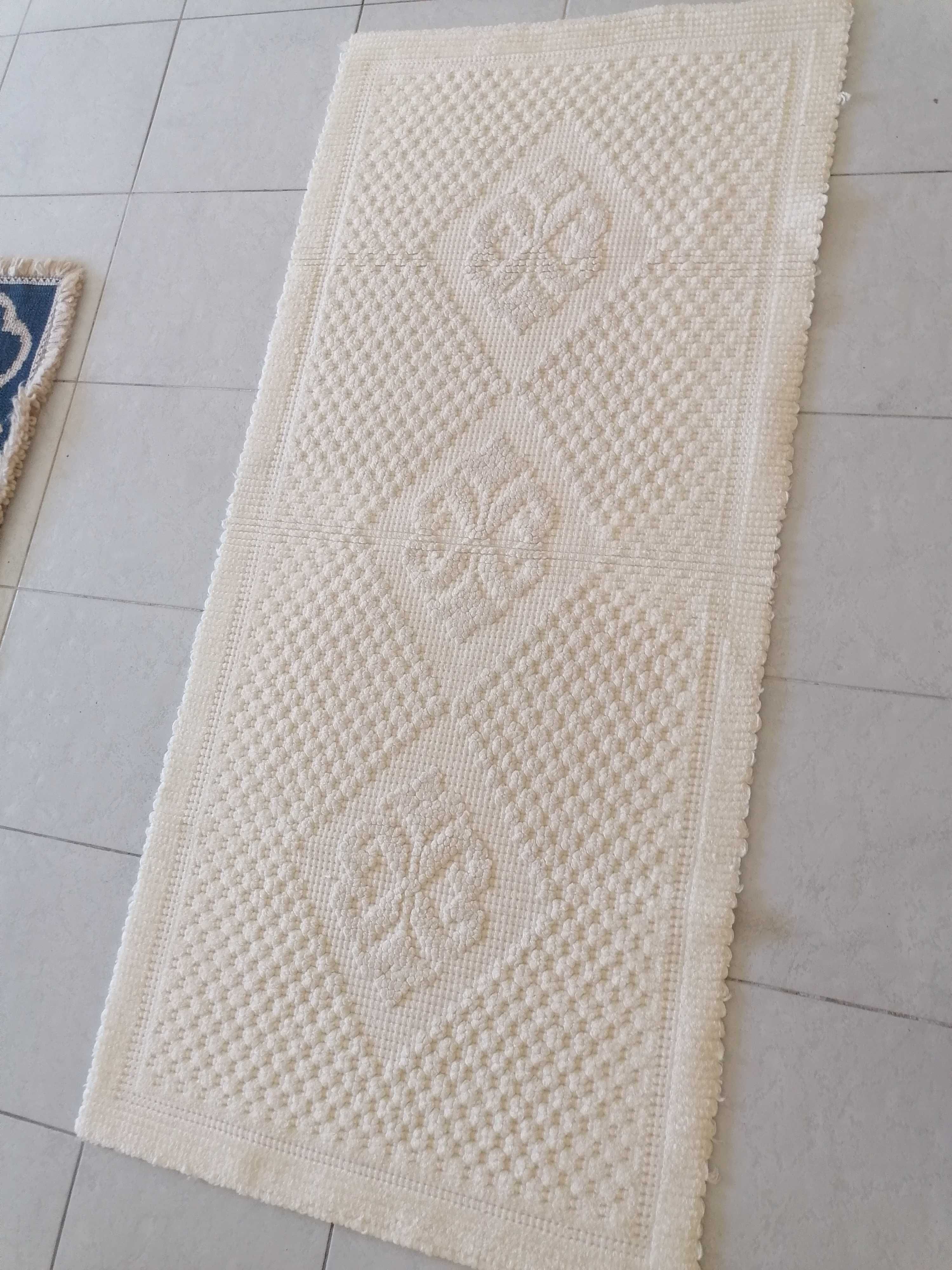 Conjunto de 3 tapetes de quarto, feitos de forma artesanal