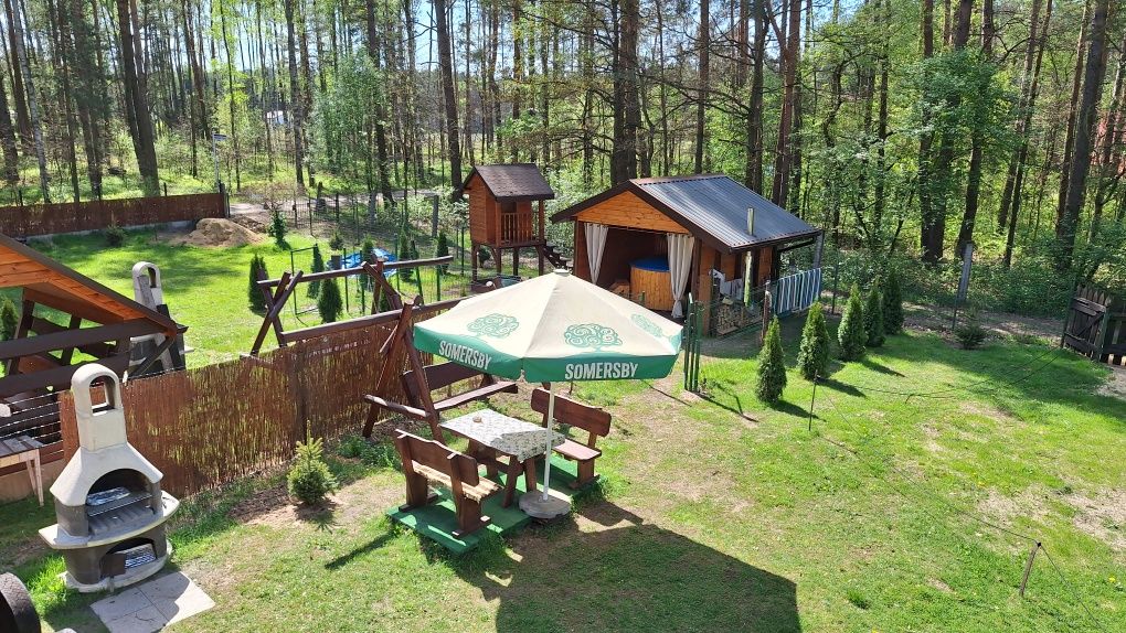 Urokliwy domek dla 6os. - Wypoczynek w lesie, jacuzzi balia