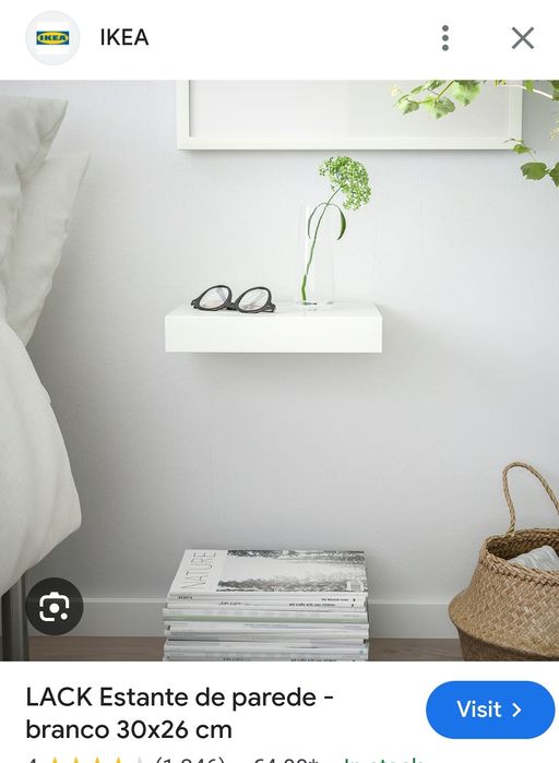 Lack estante de parede IKEA 30*26