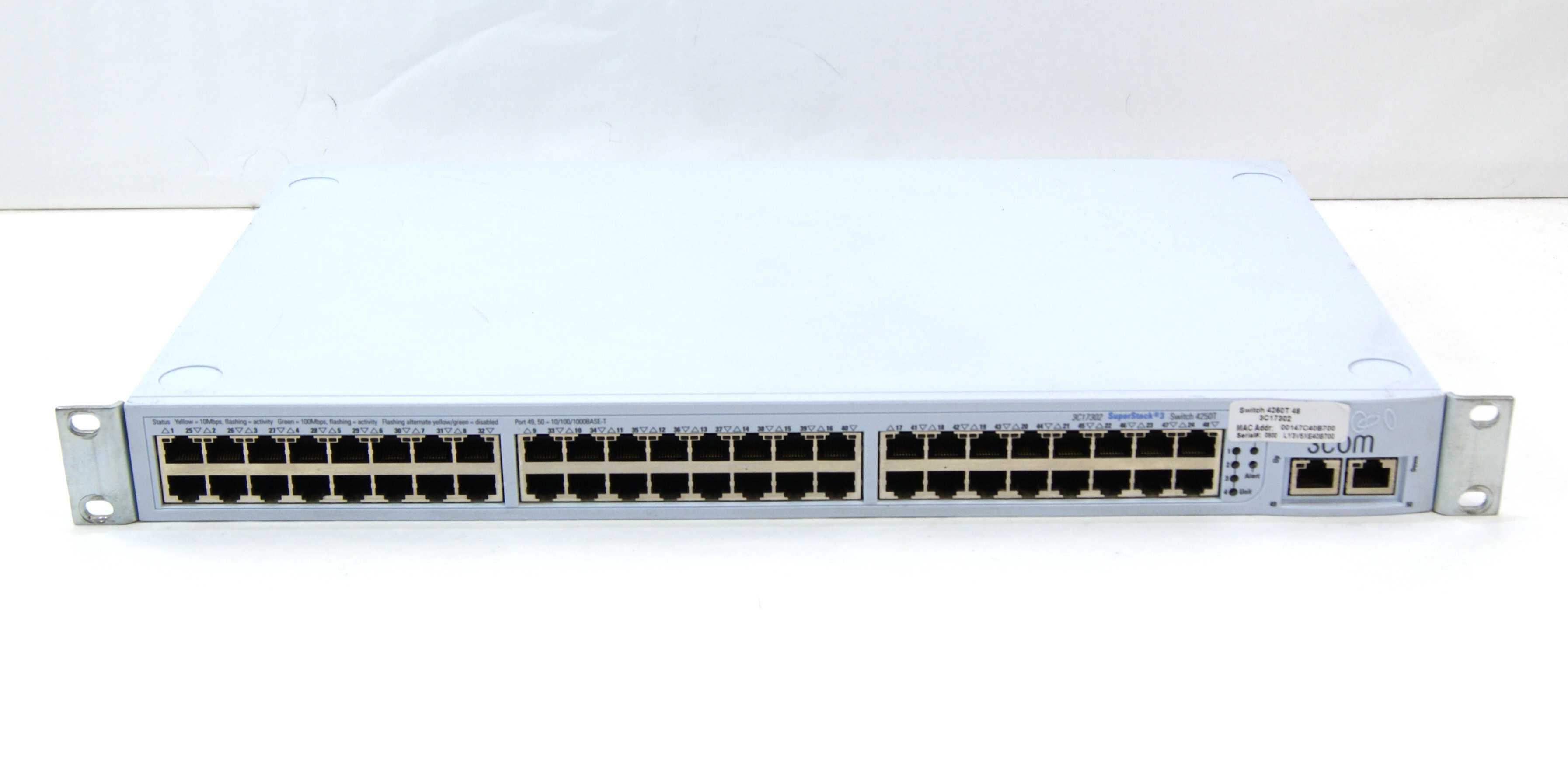 Коммутатор 3COM SuperStack 3 Switch 4250T 48-Port Plus 2 10/100/1000