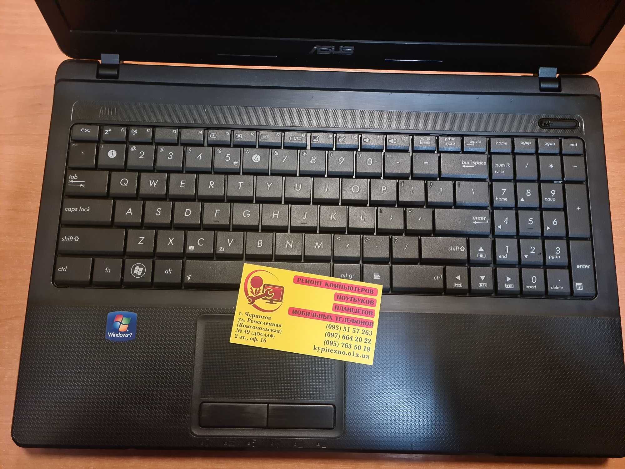 Ноутбук ASUS X54L intel Core i3 озу 4 гб hdd 500 гб
