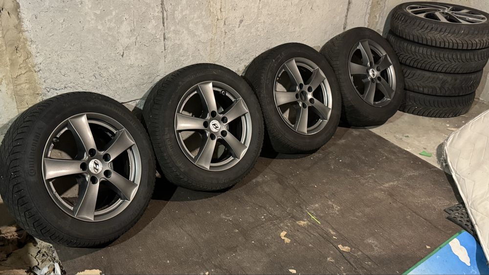 Диски 5 х 114.3 резина 205 55 R16 continental 2022 рік