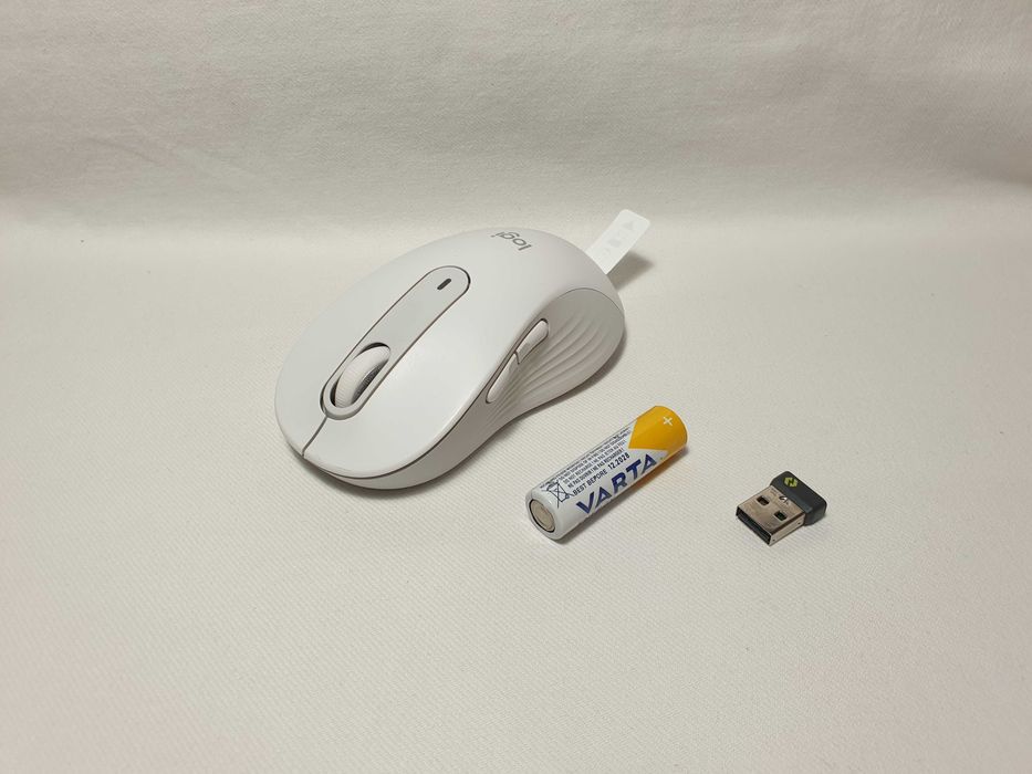 Mysz bezprzewodowa Logitech M650 L Biało-szary stan BDB.