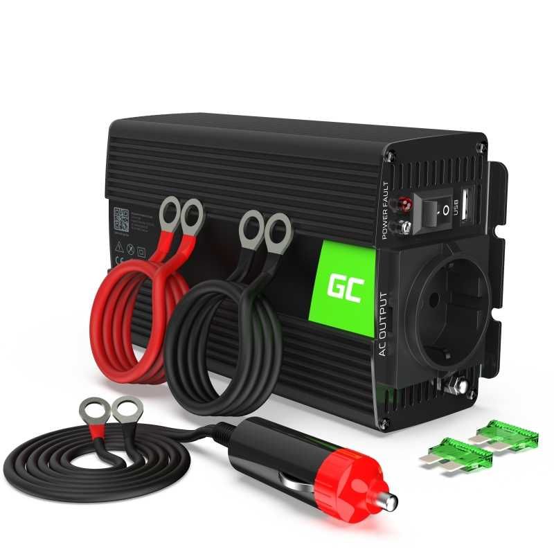 інвертор Green Cell 12V/230V 300W INV01DE
