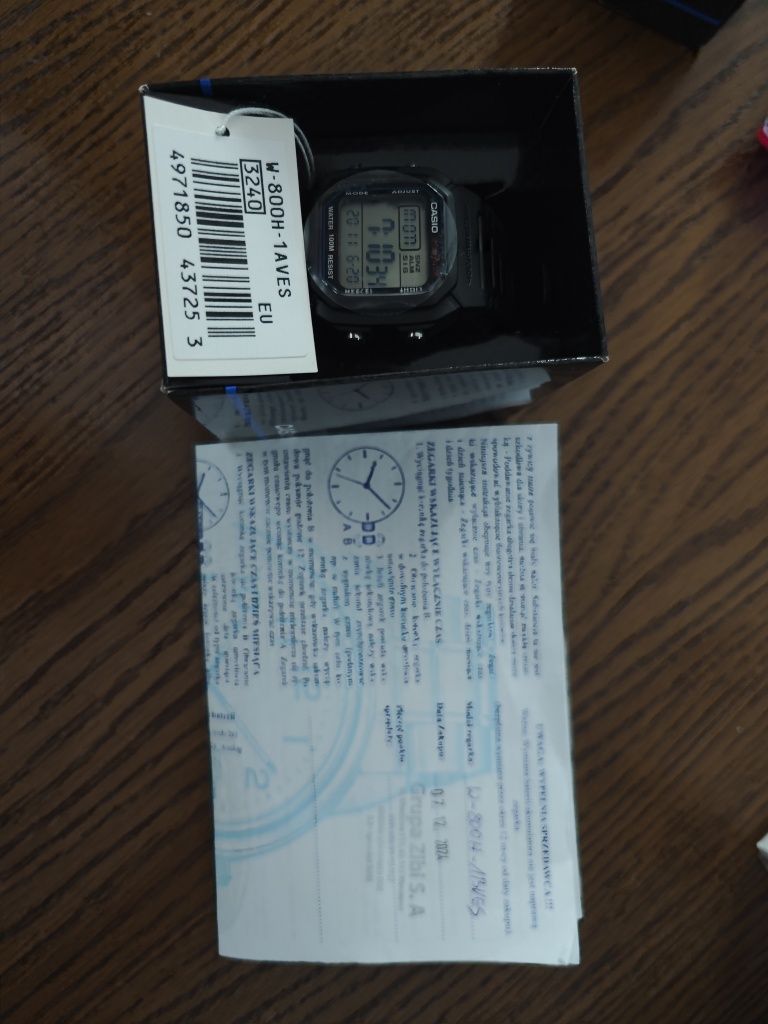 Zegarek Casio W800H 1AVES na gwarancji