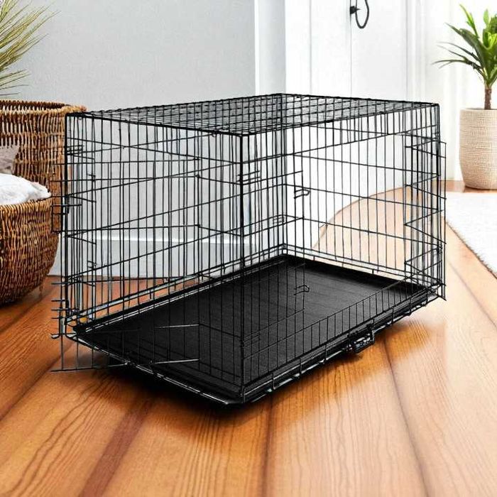 KLATKA dla Psa i Kota – Metalowy Kennel z uchwytem do przenoszenia