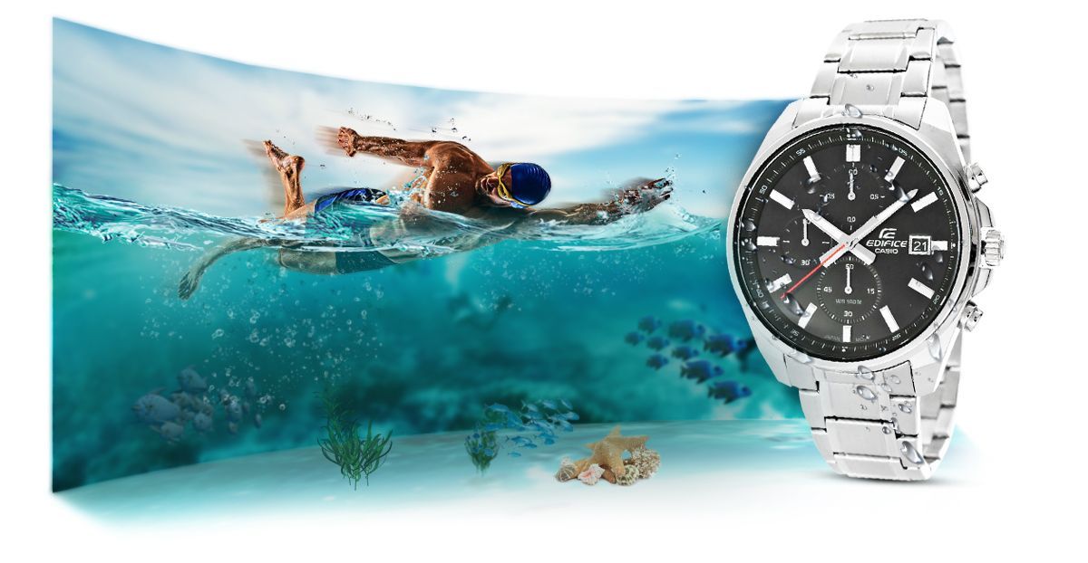 zegarek męski casio edifice efv-610d-1avuef 10 bar + box