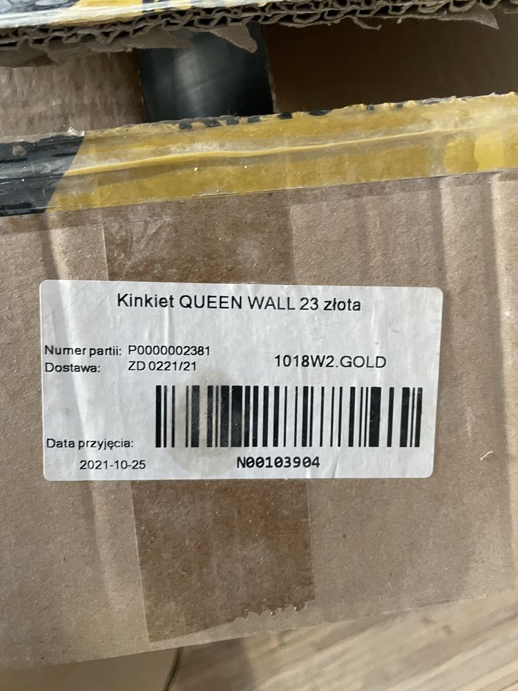 Dwa Złote kinkiety.