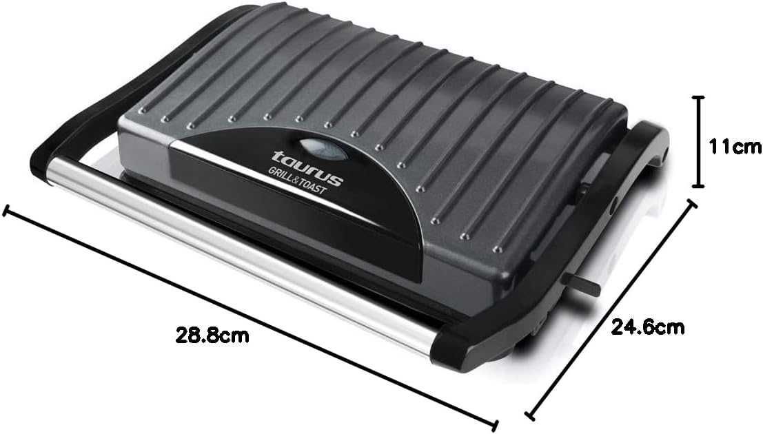 Kontaktowy grill elektryczny Taurus Toast&Co czarny 700 W